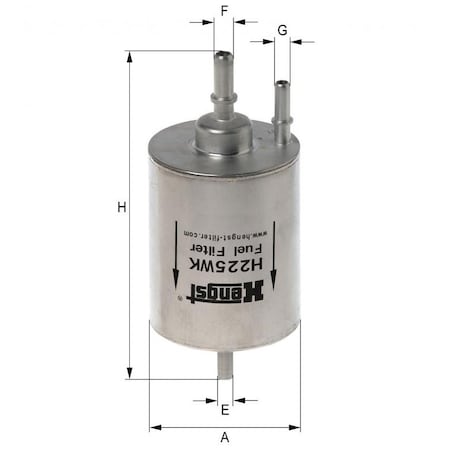 Hengst Fuel Filter, H225Wk H225WK